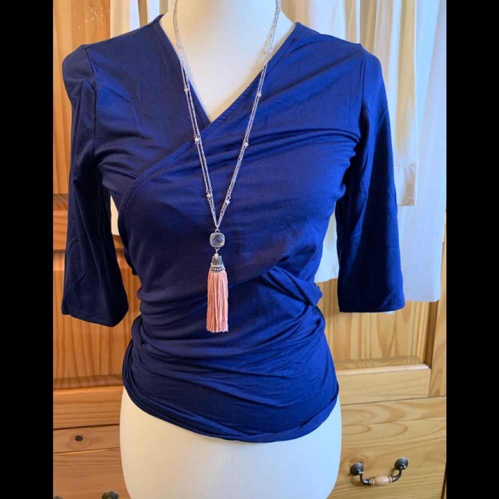 Agnes and Dora wrap top